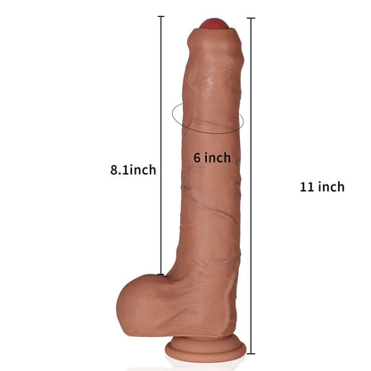 Diego 11 inch Huge Foreskin Sliding Skin The Most Realistic Dildo - RealCocks