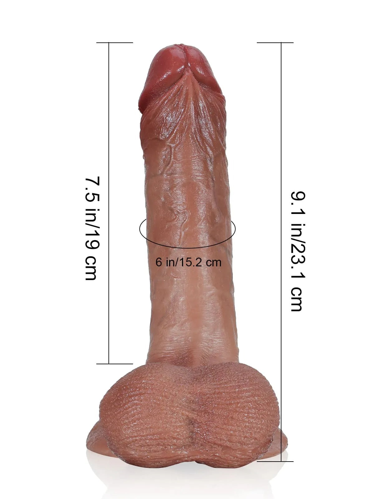 [REAL] Kevin 9inch Soft Lifelike Realistic Dildo & Flexible Real Balls - RealCocks